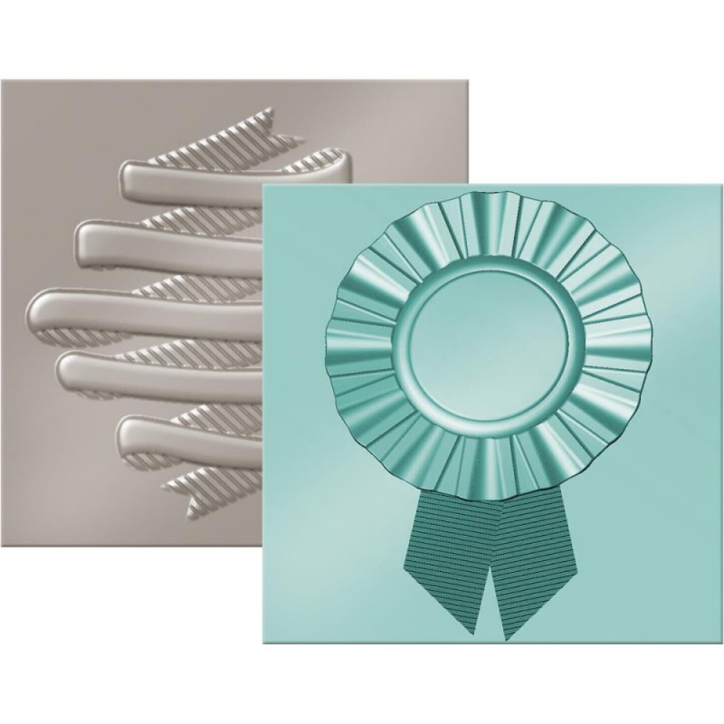 Set de 2 pochoirs de gaufrage We R - Ribbon