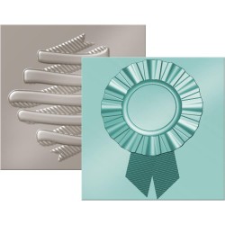 Set de 2 pochoirs de gaufrage We R - Ribbon