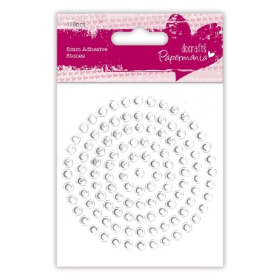 Strass adhésifs 5mm (118 pièces) - Argent