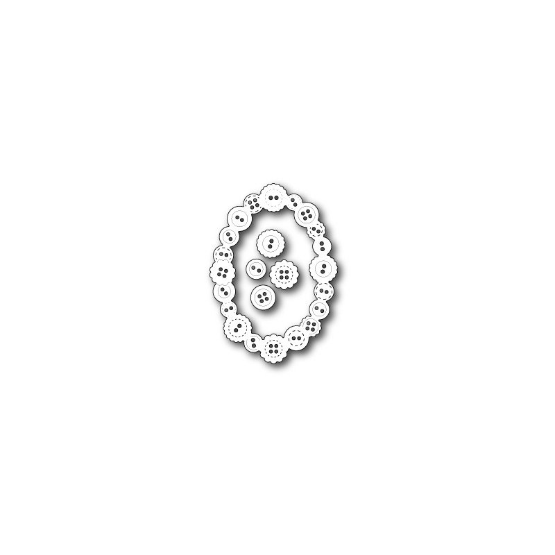 Die Poppystamps - Button Oval