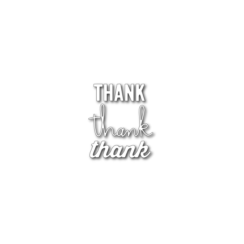 Die Memory Box Open Studio Many Thanks Cartoscrap