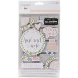 Stickers chipboards Project Life - Southern Weddings
