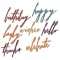 Dies Sizzix Thinlits by Tim Holtz - Handwritten Celebrate