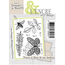 Tampons L'Encre & l'Image - Les Printaniers de Manuéla - Faune et Flore de nos Jardins