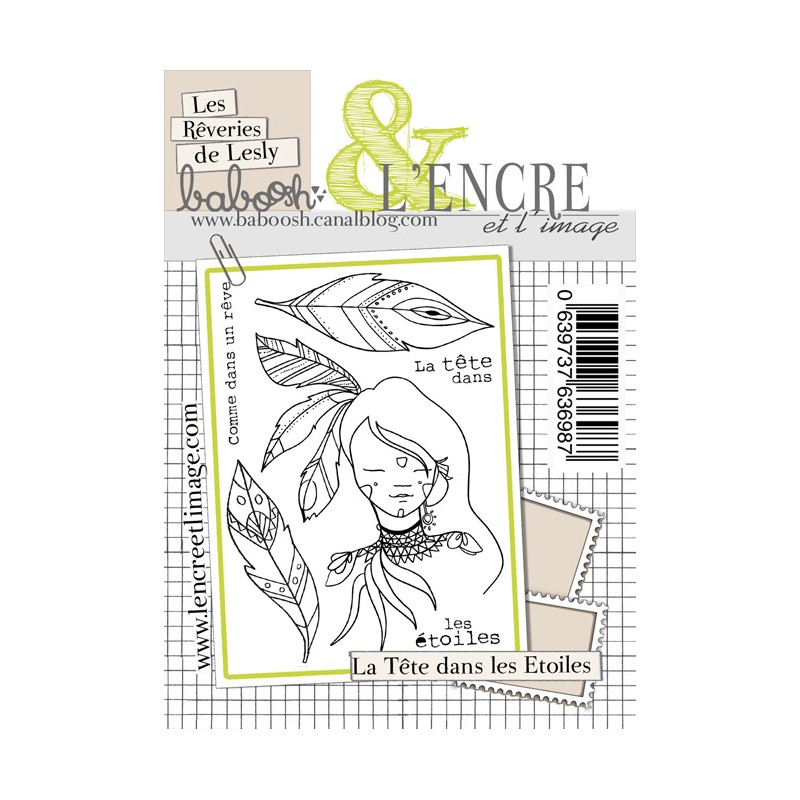 Tampons L'Encre & l'Image - Les Rêveries de Leslie - La Tête dans les Etoiles