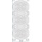 Stickers Peel-off - Ovales Transparents pailletés - Bords or