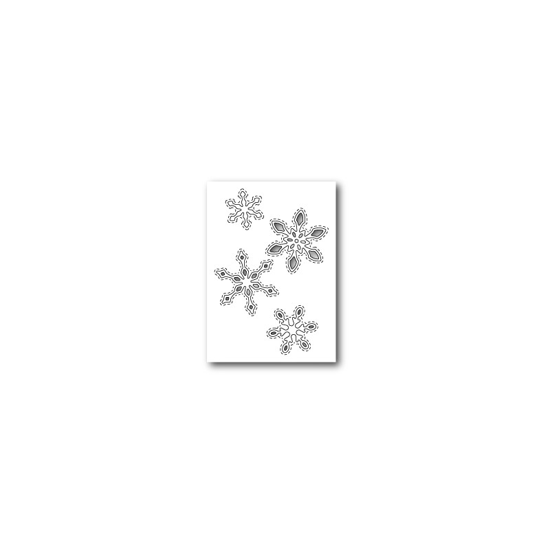 Die Poppystamps - Stitched Snowflake Cutouts