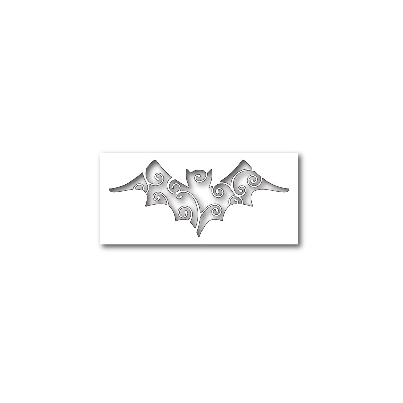 Die Poppystamps - Swirly Bat Cutout