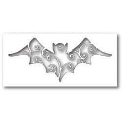 Die Poppystamps - Swirly Bat Cutout