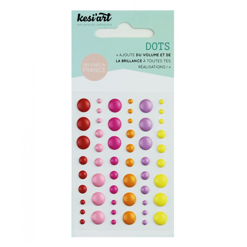 Dots KesiArt - Rouge Rose Orange Jaune