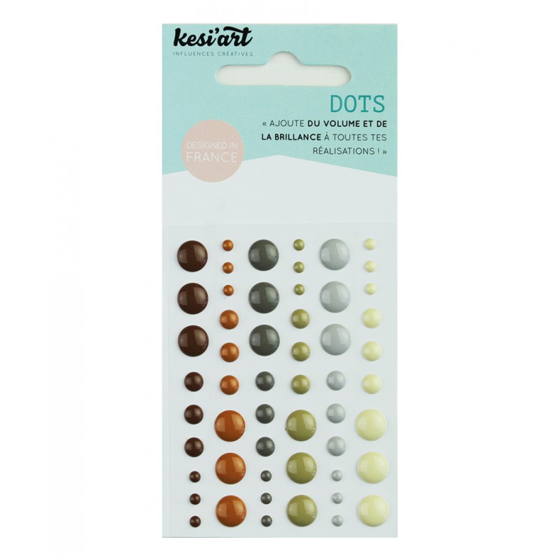 Dots KesiArt - Beige Gris Marron