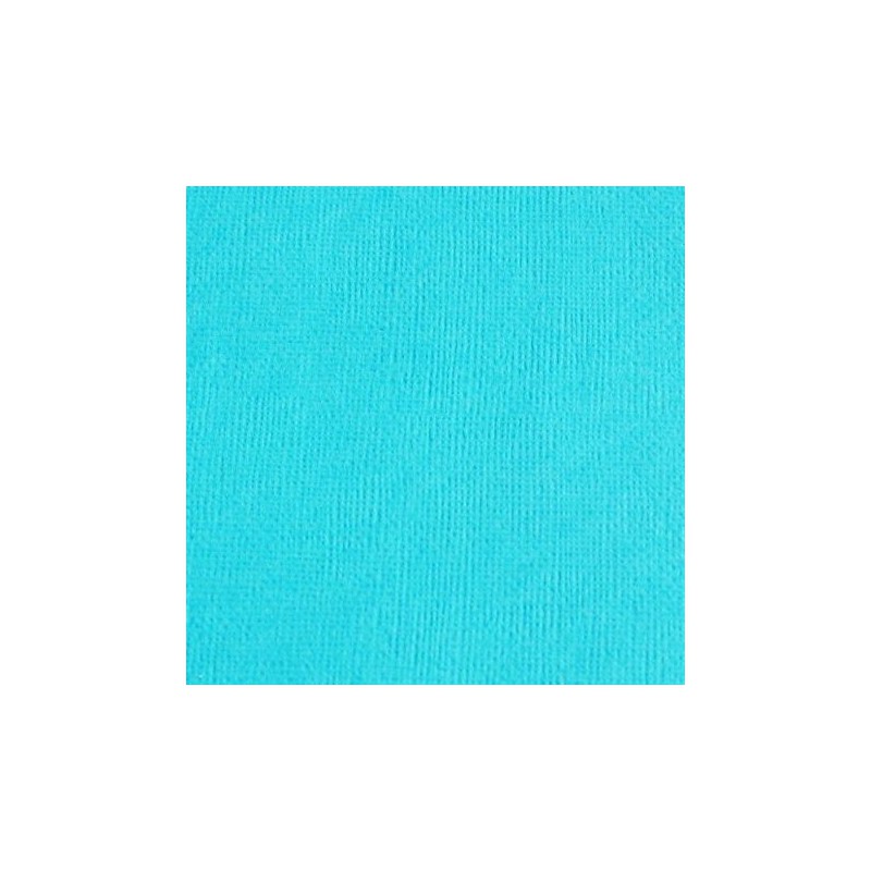 Cardstock texturé canvas - Coloris Bleu Turquoise