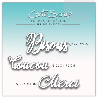 Dies CartoScrap - Set Petits Mots