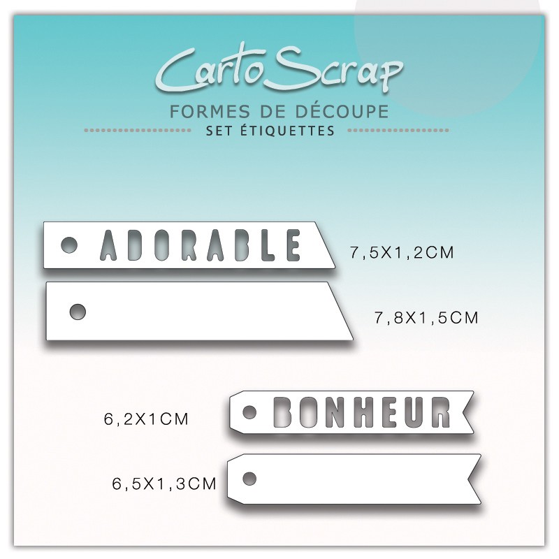 Dies CartoScrap - Set Étiquettes