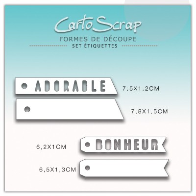 Dies CartoScrap - Set Étiquettes