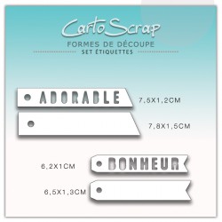 Dies CartoScrap - Set Étiquettes