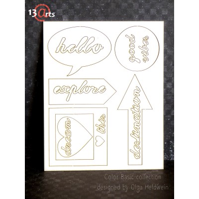 Chipboards 13@rts - Color Basic Words