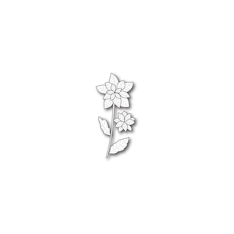 Die Poppystamps - Poinsettia Stem