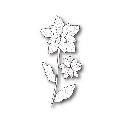 Die Poppystamps - Poinsettia Stem