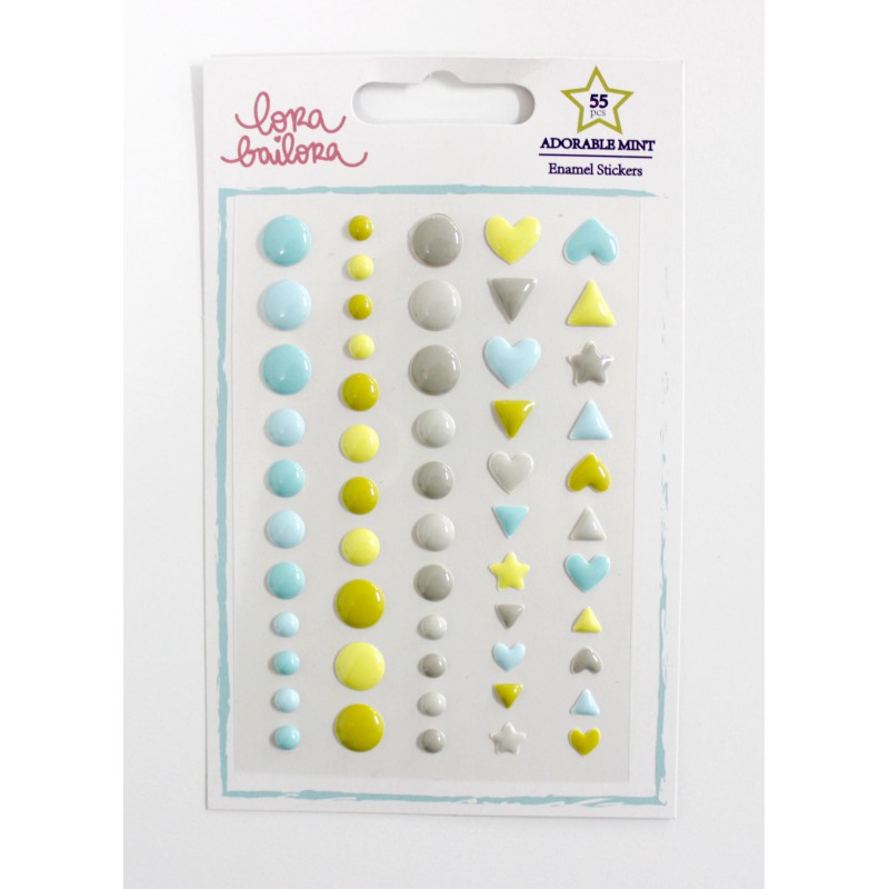 Enamel Shapes Lora Bailora - Adorable Mint