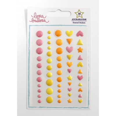 Enamel Shapes Lora Bailora - Adorable Pink