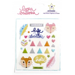 Puffy Stickers Lora Bailora - Adorable