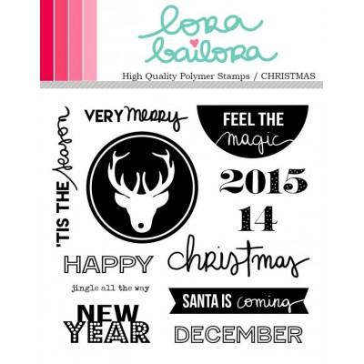 Tampons clear Lora Bailora - Christmas