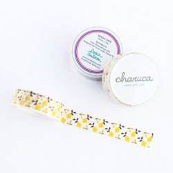 Washi Tape Lora Bailora - Feuillages gris/jaunes