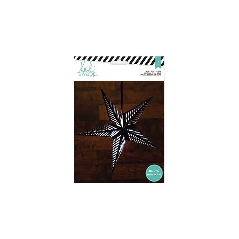 5 étoiles En Papier Noir à Suspendre | Décoration Plafond, Mariage, Anniversaire – Lot Avec 3x25 Cm Et 2x30 Cm