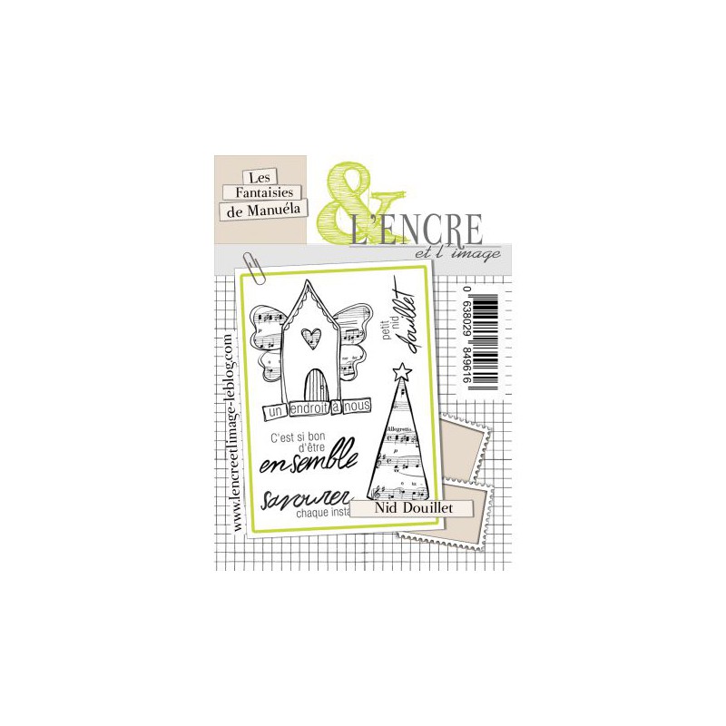 Tampons L'Encre & l'Image - Les Fantaisies de Manuéla - Nid douillet