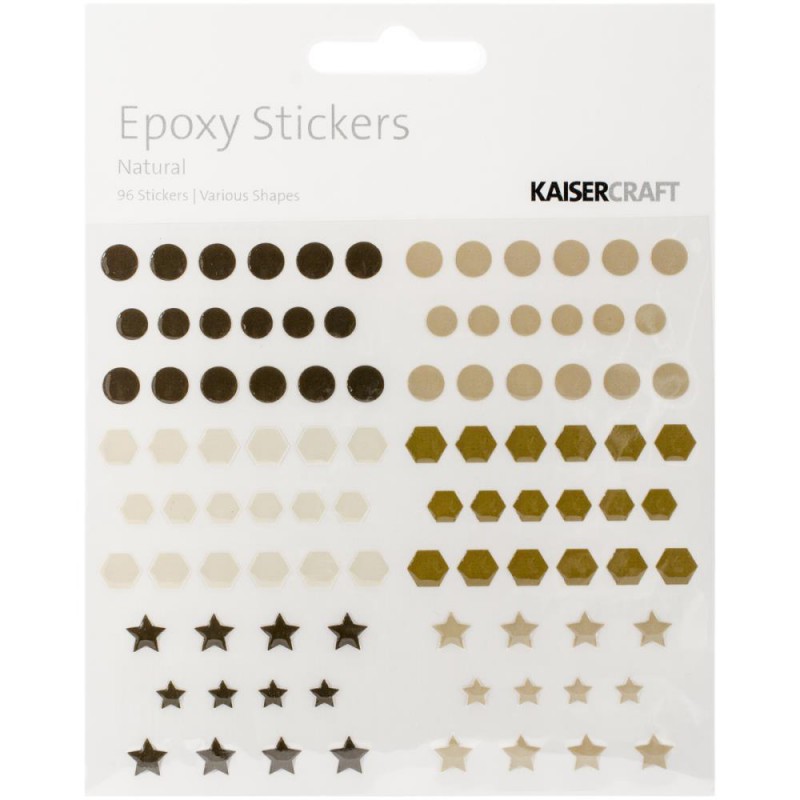 Stickers epoxy Kaiser - Ronds & Formes - Natural