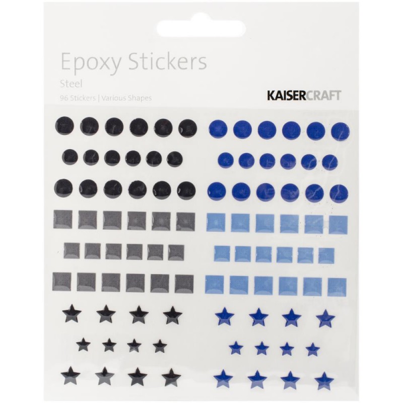 Stickers epoxy Kaiser - Ronds & Formes - Steel