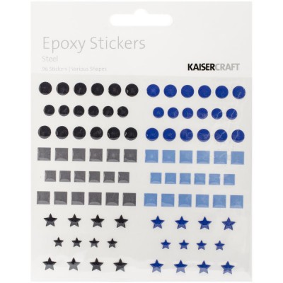 Stickers epoxy Kaiser - Ronds & Formes - Steel