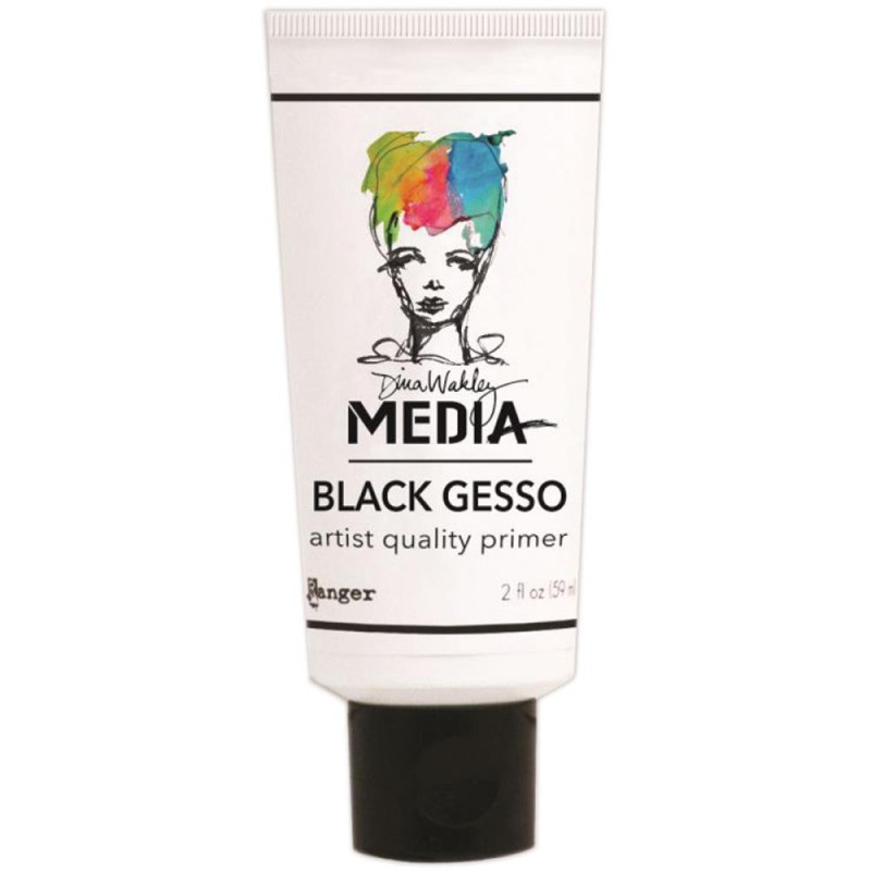 Gesso noir Dina Wakley 59 mL (tube)