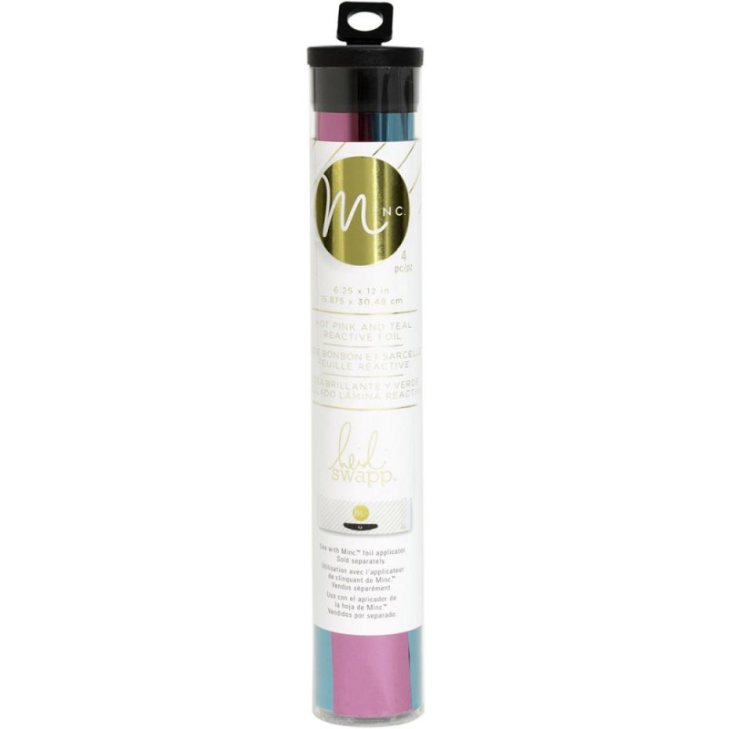 Minc Reactive Foil - Feuilles transfert métallisées - Rose Fuchsia & Turquoise