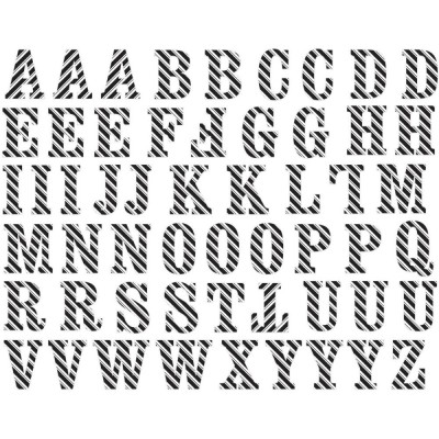 Alphabets géant Minc - Rayé