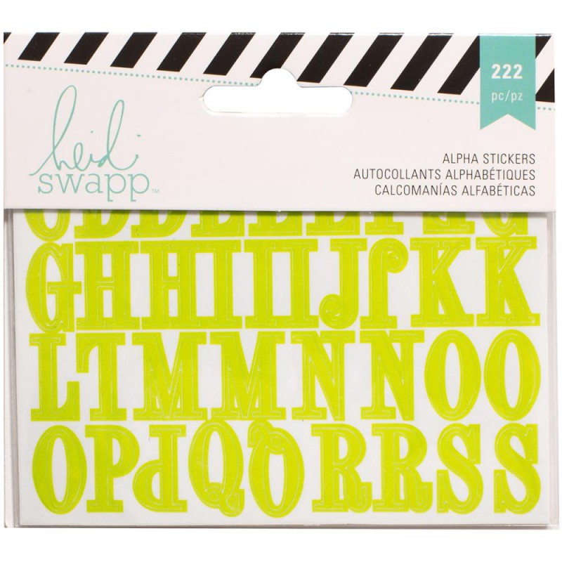 Alphabets stickers Heidi Swapp 3 couleurs