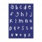 Pochoir de sérigraphie Rayher - Alphabet minuscules