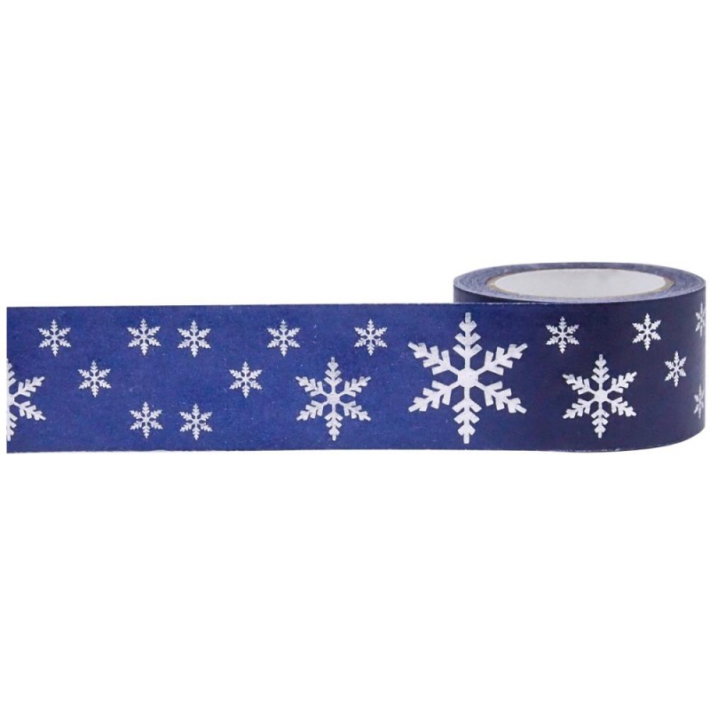 Foil Tape - Snowflakes 25mm