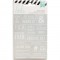 Stickers Mots Heidi Swapp - Argent & Blanc