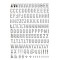 Alphabet Puffy Evalicious - Grey Woodgrain