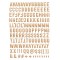 Alphabet Puffy Evalicious - Faux Cork