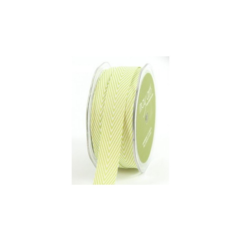 Ruban twill chevrons vert