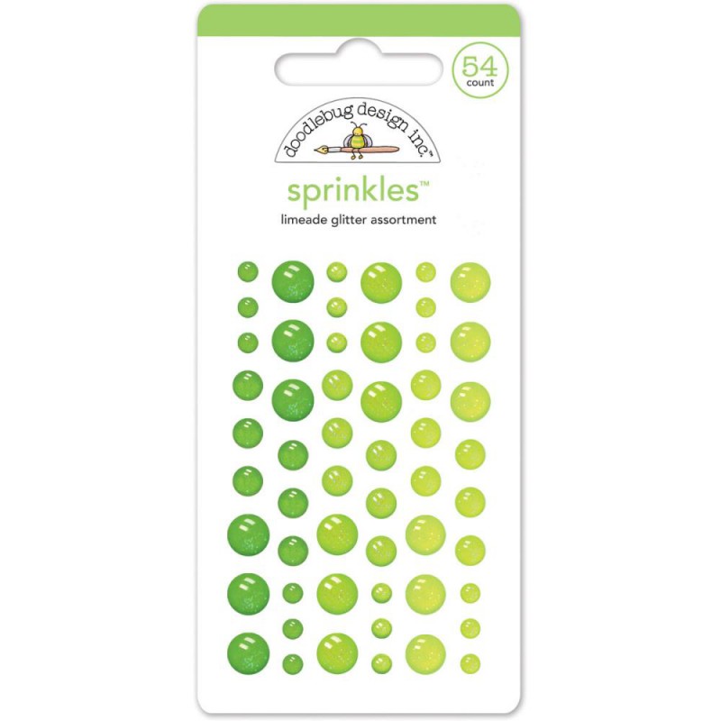 Sprinkles Dots - Glitter - Limeade