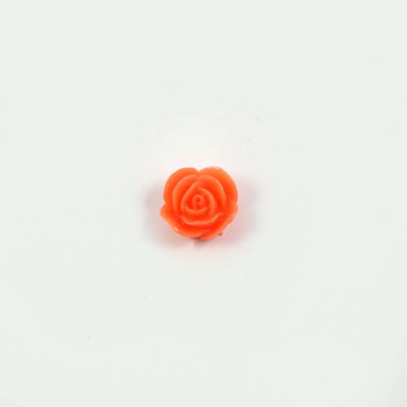 Rose en résine 15mm (lot de 20) - Orange