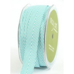 Ruban twill chevrons turquoise