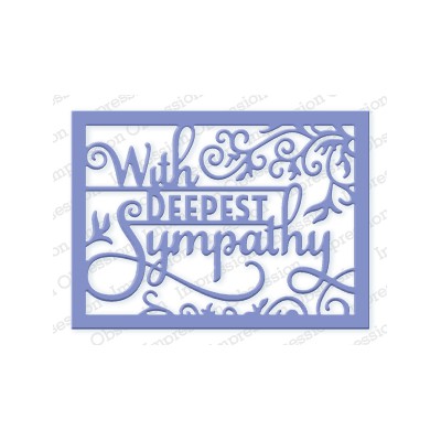 Die Impression Obsession - Deepest Sympathy Word Block