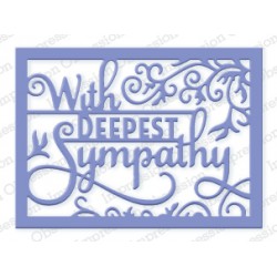 Die Impression Obsession - Deepest Sympathy Word Block