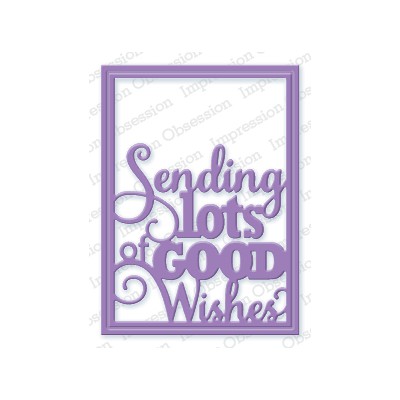 Die Impression Obsession - Good Wishes Word Block