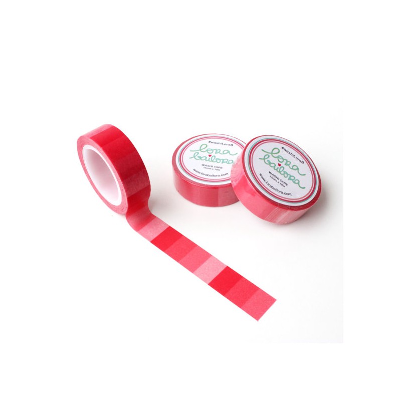 Washi Tape Lora Bailora - Dégradé rouge